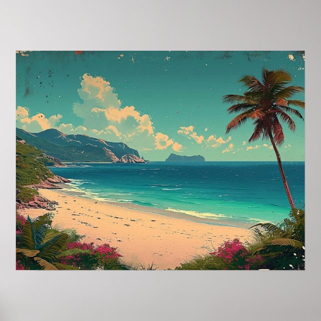Poster Le paradis tropical attend (Devant)