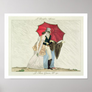 Poster Le Parapluie obligatoire, assiette 40 de 'Le Bon G