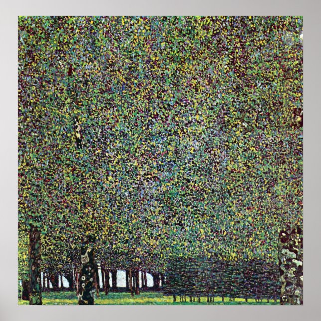 Poster Le parc de Gustav Klimt (Devant)