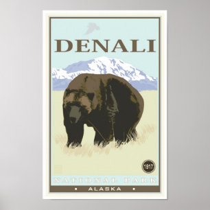 Poster Le Parc national de Denali
