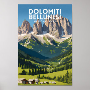Poster Le parc national de Dolomiti Bellunesi