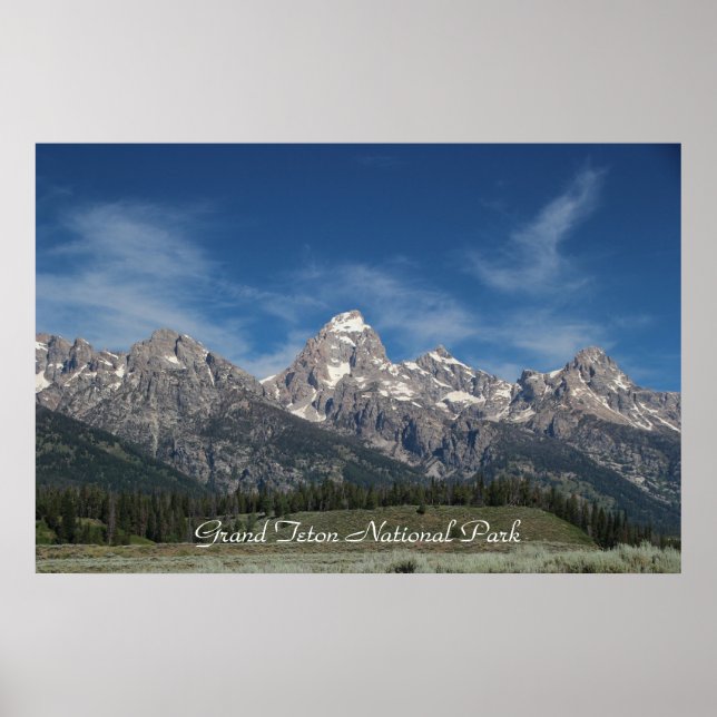 Poster Le Parc national de Grand Teton (Devant)
