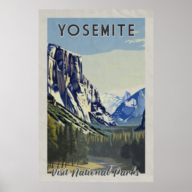 Poster Le parc Yosemite (Devant)
