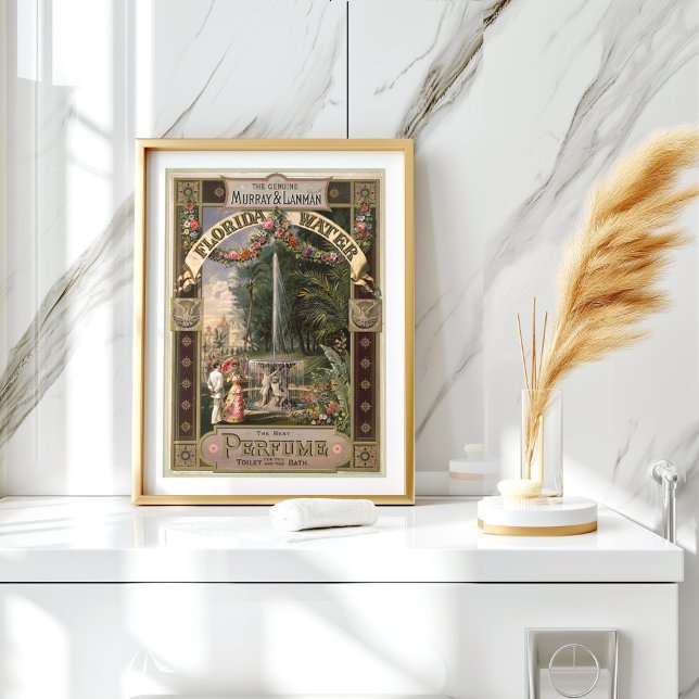 Poster Le parfum d'eau Murray & Lanman Florida authentiqu (Créateur téléchargé)