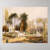Le Parterre dans les Jardins de Wilton, le siège d