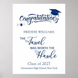 Poster Le Parti de la Graduation Tassel valait la peine d