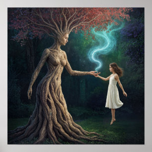 Poster « Le passage boisé d'Eirene » – Une réalité surréa
