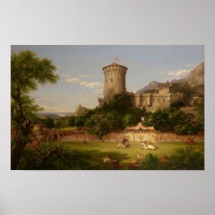 Poster Le passé (1838) — Thomas Cole