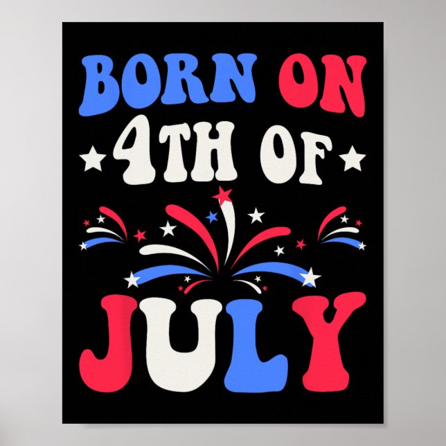 Poster Le Patriotique d'anniversaire 4 juillet (Devant)