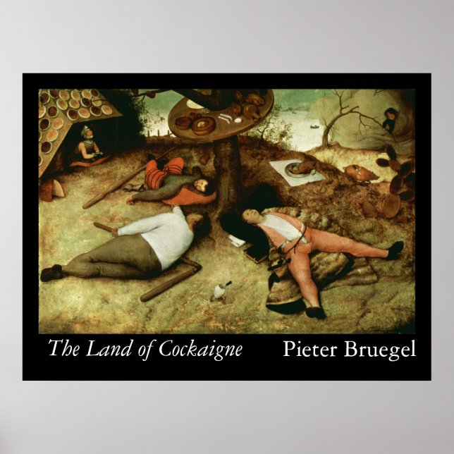 Poster Le Pays de Cockaigne - 1567 (Devant)