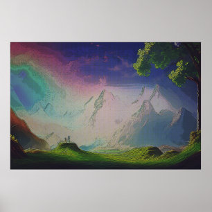 Poster Le Paysage D'Un Monde Alien