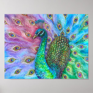 Poster Le Peacock Parfait.