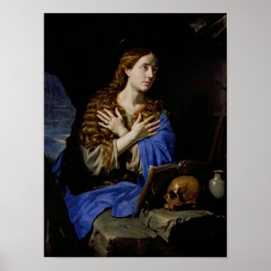 Poster Le pénitent Magdalene, 1657