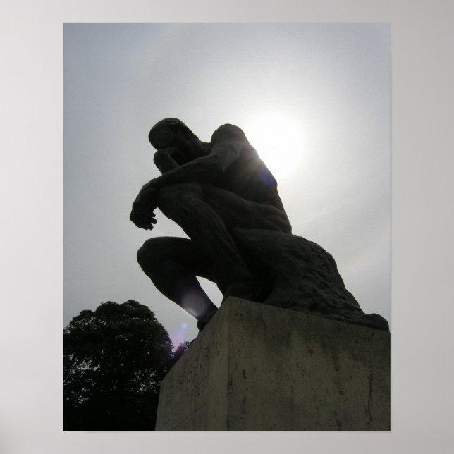 Poster Le penseur (Devant)