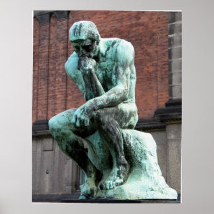 Poster Le penseur par Auguste Rodin