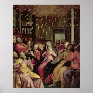 Poster Le Pentecost, c.1598 (huile sur le panneau)