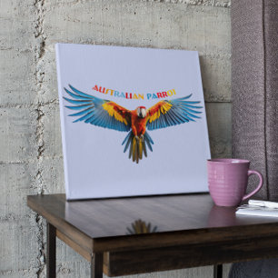 Poster Le perroquet australien coloré