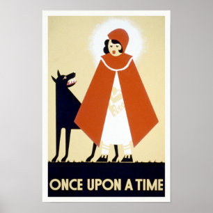 Poster Le Petit Chaperon Rouge, 1936. Art Vintage