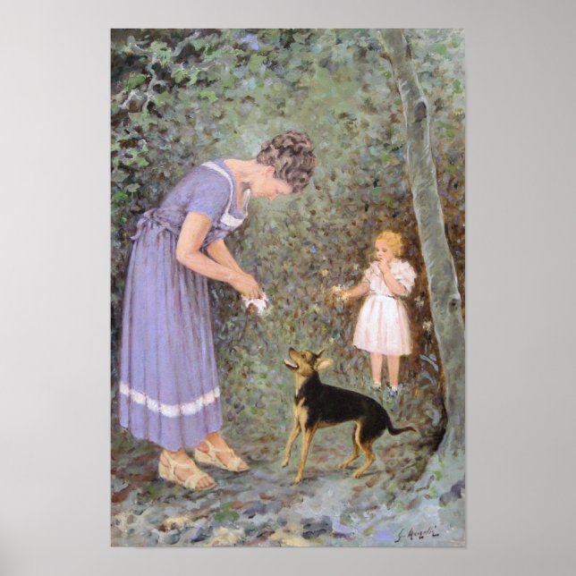 Poster Le petit chien gourmand par Guido Marzulli, réalis (Devant)
