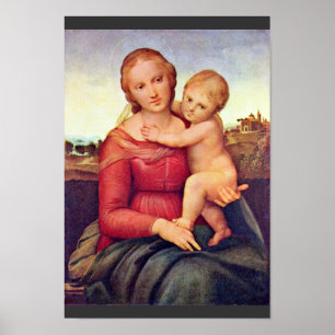 Poster Le petit Cowper Madonna par Raffael