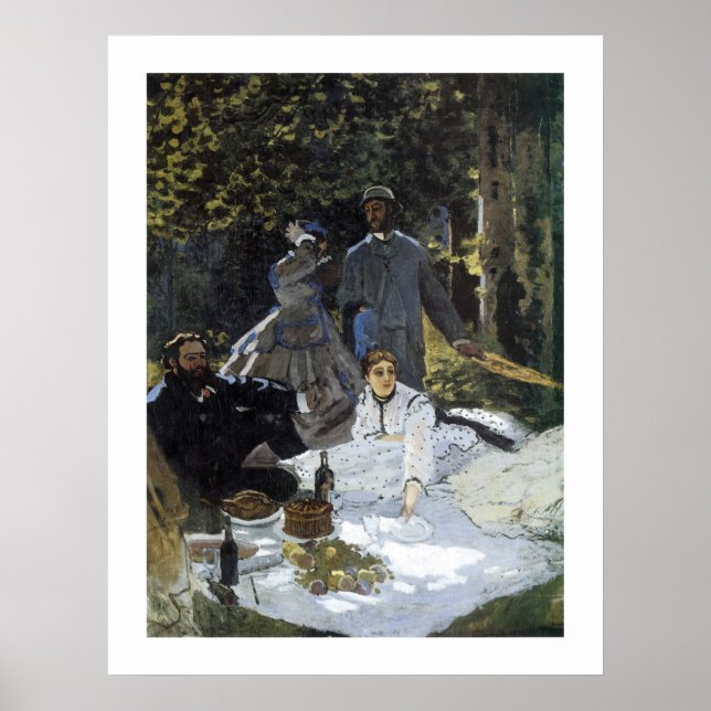 Poster Le Petit Dejeuner Sur L'Herbe (Devant)