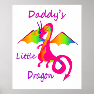 Poster Le petit dragon de papa