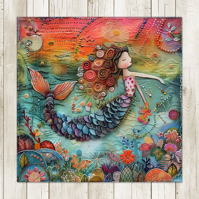 POSTER LE PETIT MERMAID COLORÉ (THE LITTLE MERMAID COLORFUL POSTER)