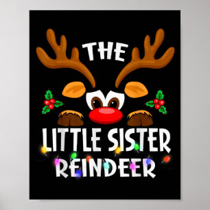 Poster Le petit renne de Noël frère soeurs hommes femmes