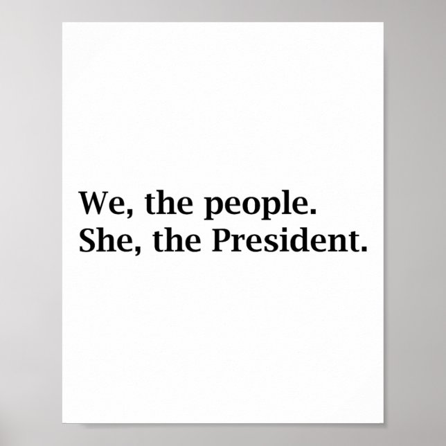 Poster Le Peuple Soutient Kamala Harris Pour Le Président (Devant)