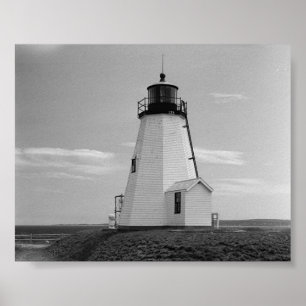 Poster le phare de gurnet saquish duxbury ma.