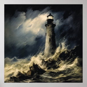 Poster Le phare de Storm Fine Art