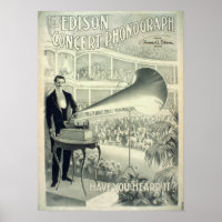 Le phonographe de concert Edison.