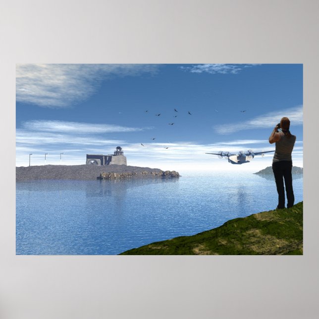 Poster Le photographe et le SeaPlane (Devant)