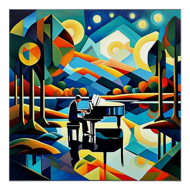 Poster Le Piano Player 10 (Devant)