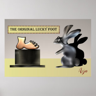 Poster Le pied chanceux par Anjo Lafin