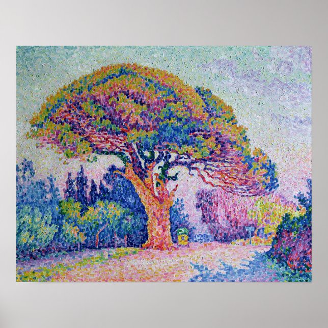 Poster Le pin à Saint-Tropez, 1909 (Devant)