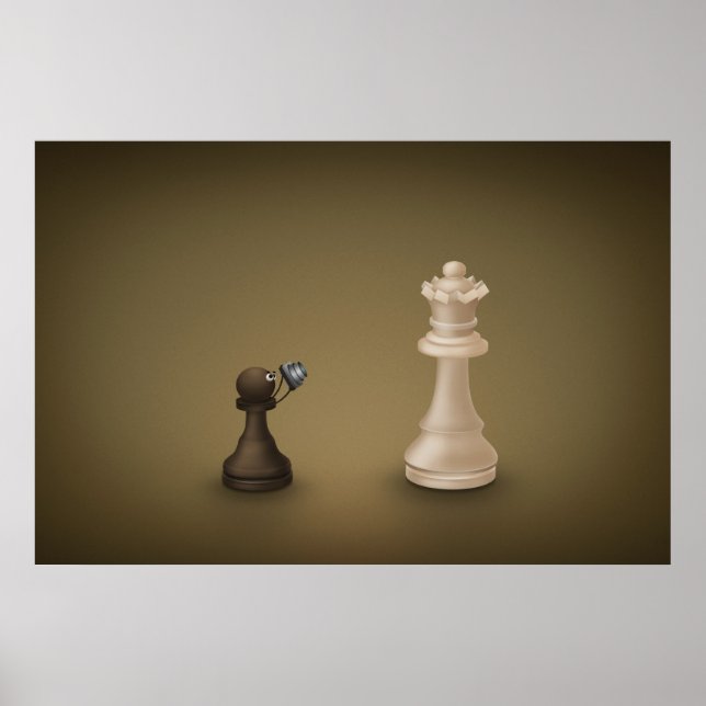 Poster Le pion prend la reine (Devant)