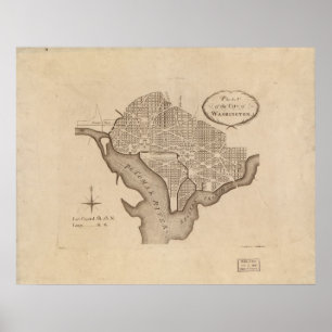 Poster Le plan de L'Enfant de Washington