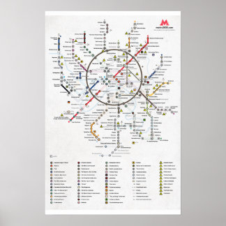 Poster Le plan du métro 2033