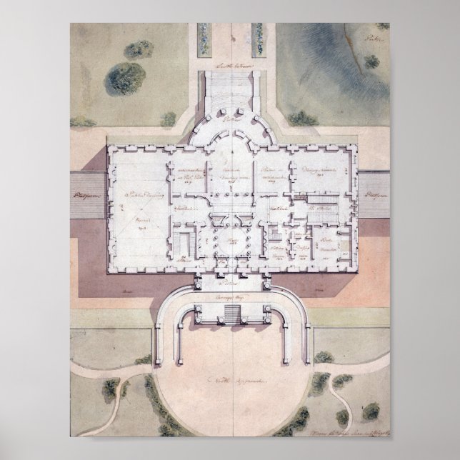 Poster Le plan du président de la Maison-Blanche, Washing (Devant)