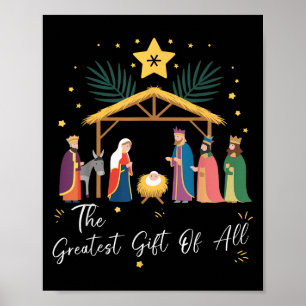 Poster Le plus grand cadeau pour toute la Nativité de Noë