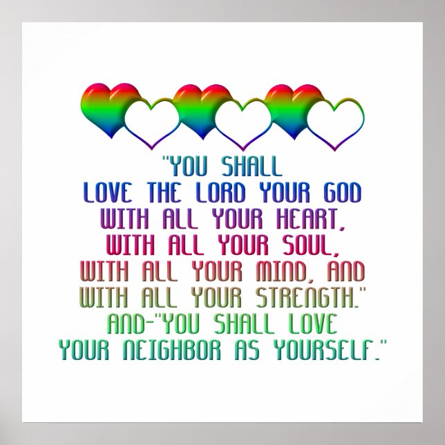 Poster Le plus grand commandement (Devant)