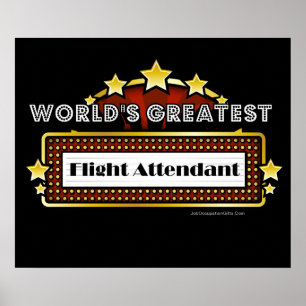 Poster Le plus grand steward (hôtesse de l'air) du monde