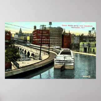 Poster Le plus long aqueduc du canal Erie