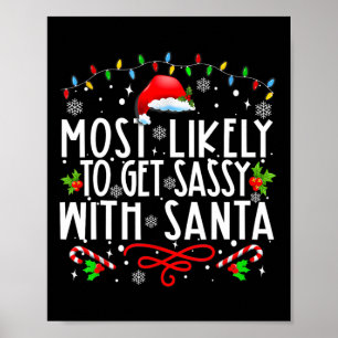 Poster Le Plus Probable À Obtenir Sy Avec Père Noël Famil