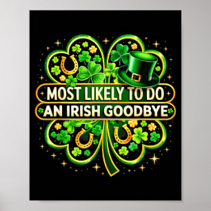 Poster Le plus susceptible de faire un au revoir irlandai