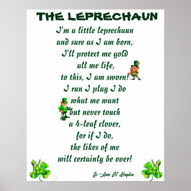 POSTER LE POÈME DE LEPRECHAUN (Devant)