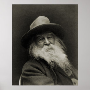 Poster Le poète riant Walt Whitman de philosophe
