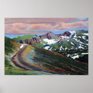 Poster Le point le plus élevé de Ridge Rd de traînée du