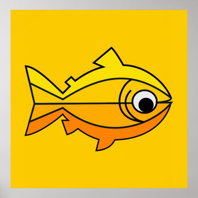 Poster Le poisson comme symbole du christianisme (Devant)